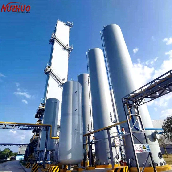 وحدة فصل الهواء المبردة نبات الأرجون النيتروجين